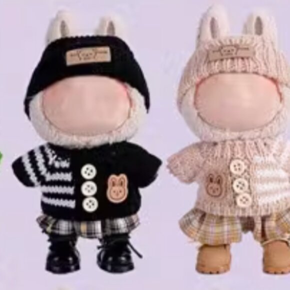 🎈SALE: Labubu - Plaid Skirt & Sweater Set (3 pieces) - Picture 3 of 3